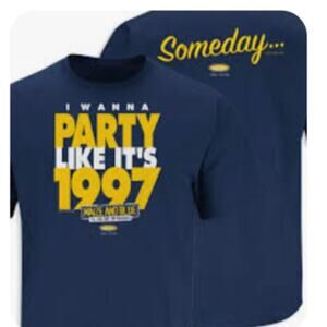 Smack Apparel Shirt Mens 3XL Navy Blue I Wanna Party Like It's 1997 Tee T-Shirt